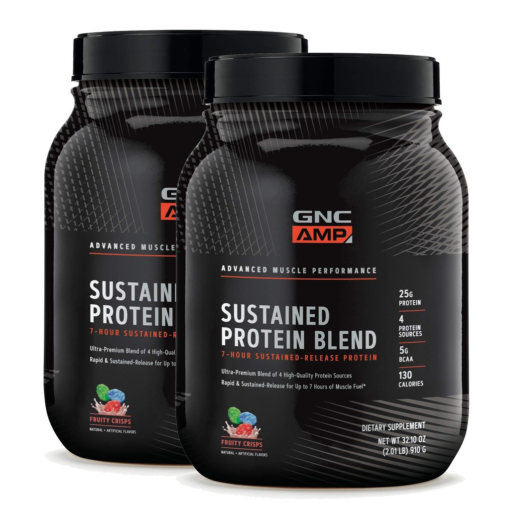 GNC AMP Sustained Protein Blend - Cinnamon Toast (28 Servings)
