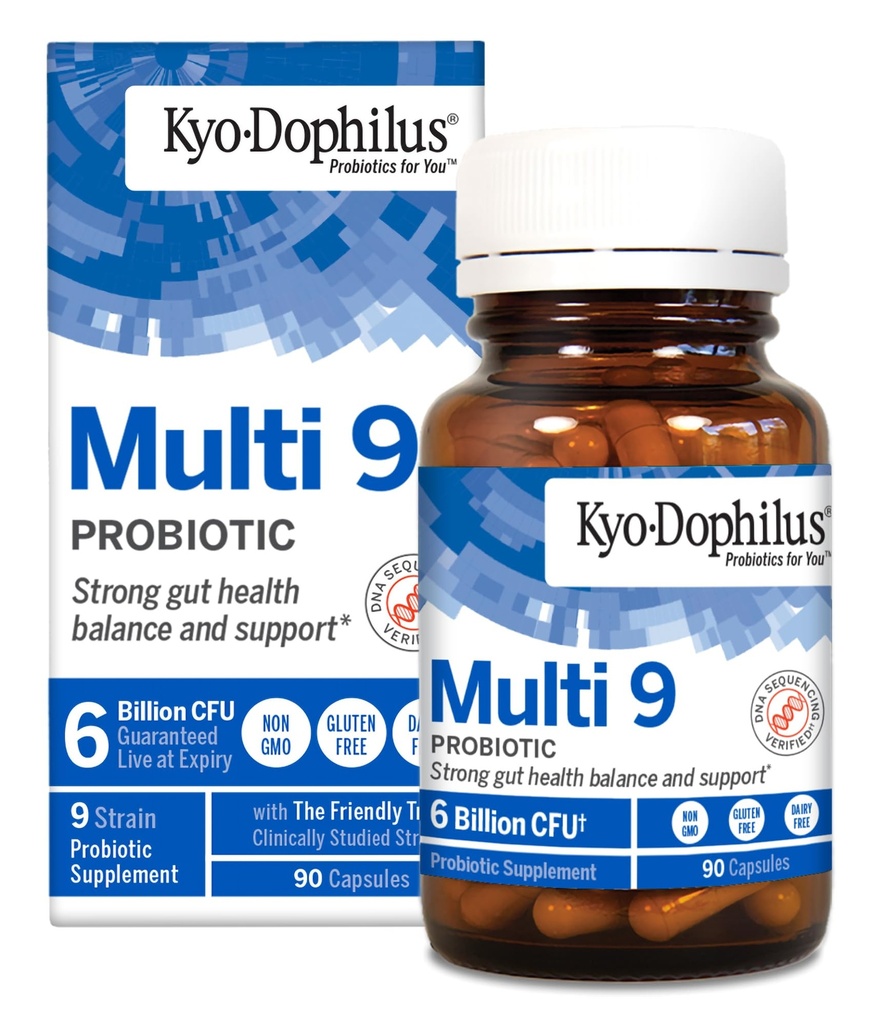 Kyolsk Kyo- Dophilus Multi 9 Probiotisk, stærk Gut Health Balance og support *, 90 kapsler