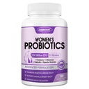 ZEBORA Probiotika til kvinder fordøjelsessygdomme med enzymer, Prebiotika, vaginal probiotika, D Mannose & Cranberry, 100 milliarder CFU 'er Probiotika til Gut Health & Urinary Tract Balance, 180 Veggie kapsler