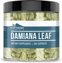 Earthborn Elements Damiana Leaf 200 Kapsler, Pure & Ufortyndet, Ingen tilsætningsstoffer