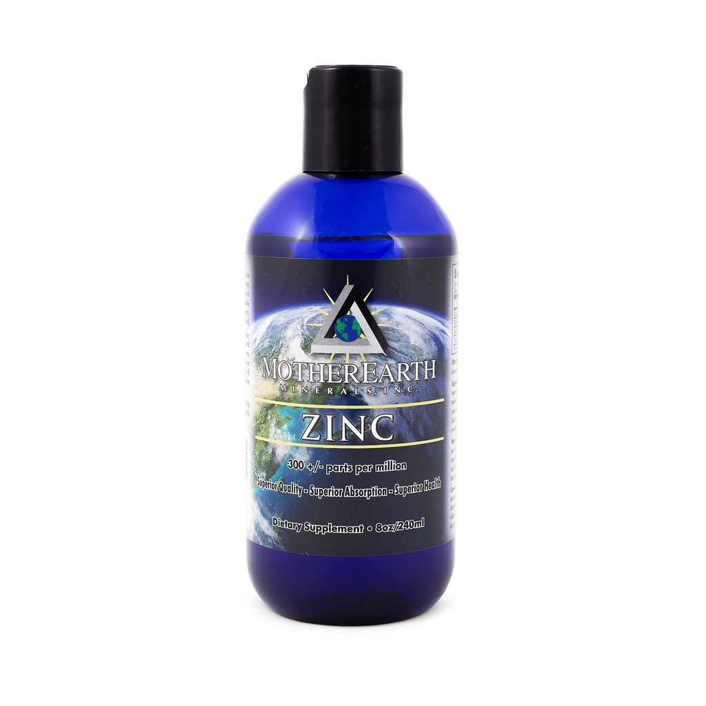 Mother Earth Minerals - Zink - Antioxidant, Aids Sammenligning af vitaminer, Normal vækst og udvikling, Vedligeholdelse af Body Væv - 8 Ounce 96 Servering