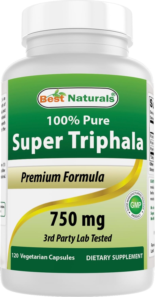 Bedste Naturals Triphala 750 mg 120 Vcaps