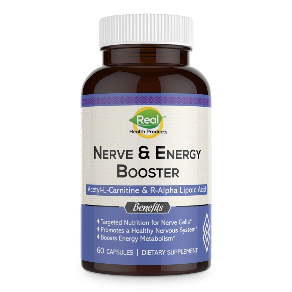 ALA supplement - R- Alpha lipoinsyre 300mg & Acetyl L- carnitin 1000mg - Nerve & Energy Booster for nerve, cardiovaskulær, kognitiv funktion & antioxidant support, 60 kapsler, 30 dages forsyning