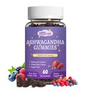Ashwagandha Gummies 3000mg - 60 Count (30-Day Supply) for Stress Relief & Immune Support with Maca, L-Theanine, GABA, Turmeric - Mixed Berry Flavor