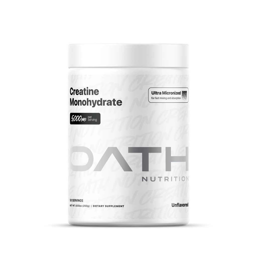 Eath Nutrition Ultra Mikronized Creatin Monohydrat Powder, Unflavored, Gluten Free, Non GMO, Creatin Powder for Women and Men, 5,000g per servering, 50 Servering