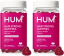 Hum hår stærk - Daglige gummier med biotin til at forbedre hårvækst - Fo Ti, folinsyre, zink, vitamin B12 & PABA til støtte sundt hår, hud og negle for kvinder og mænd (50-dages forsyning)