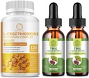 L- Ergothioneine Mushroom Complex Capsules & TMG (Trimethylglycin) Flydende dråber