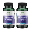 Swanson Kalium citrat - Mineral supplement fremme hjerte sundhed & energistøtte - aids Optimal nerve & Nyre funktion med naturlige ingredienser - (120 kapsler, 99mg Hver) (2 Pack)