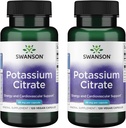 Swanson Kalium citrat - Mineral supplement fremme hjerte sundhed & energistøtte - aids Optimal nerve & Nyre funktion med naturlige ingredienser - (120 kapsler, 99mg Hver) (2 Pack)