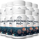 1600 mg Liposomal NAD Supplement, 98% Pure NAD + Supplement, Superior Absorption, Alternativ til Nicotinamid Riboside eller NADH to Boost NAD + for Aging Defense, Energy, Longevity, 600 Softgels