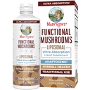 MaryRuth Organics Mushroom, Mushroom supplement, Mushroom flydende Vitamin, Reishi Mushroom supplement til immunforsvar, Tyrkiet Hale Vitamin til stress Relief, Vegan, Non- GMO, Gluten Free, 15.22 Fl Oz