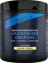 Zeal Naturals Creatine with Electrolytes & Brain Health Nootropics - 30 Servings | Women's Support for Energy, Strength, Focus, & Hydration with B Vitamins | Lemon Sorbet | Zero Sugar No Bloat Formula