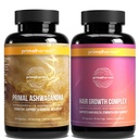 Primal Harvest Daily Two-Step Routine | Ashwagandha + Hair | 2 Pack | 30 Day Supply