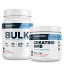 Transparent Labs Bulk Pre-Workout (30 Servings, Tropical Punch) & Creatine HMB (30 Servings, Strawberry Lemonade)