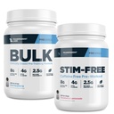 Transparent Labs Bulk Pre-Workout (30 Servings, Blue Raspberry) & Stim-Free Pre-Workout (30 Servings, Strawberry Lemonade)