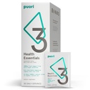 Puori P3 Health Essentials - Multivitaminer til mænd og kvinder - 30 Servering - Omega 3, D-vitamin, Magnesium, zink - Multi- Nutrient for hjerner og energi