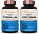 Live Bevidsthed Beyond Collagen Multi Collagen kapsler - Type I, II, III, V & X - 124; Hydrolyzed Blend med Biotin & C-vitamin til hår, hud, negle 90 kapsler (2 - Pack)