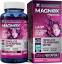 MAGNOX Lady Magnesium Supplement Note 124; Menopause og PMS Support til kvinder