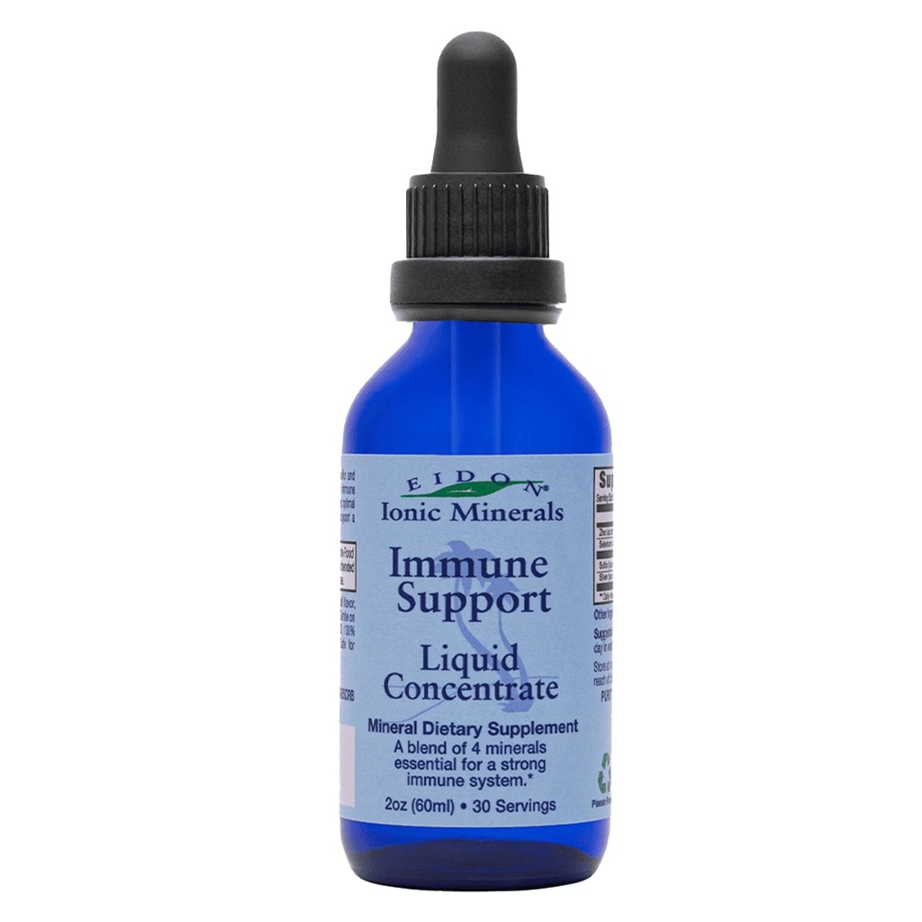 Eidon immunsupport supplement flydende koncentrat - Immunbooster Mineral Drops med zink, Selen, svovl, Support & Maintentain immunsystem, Bioavailable, No Preservatives or Additives - 2 oz