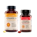NatureWise Vitamin D3 5000IU (125mg) 360 Count + B Complex Vitamins with Folic Acid 60 Count - Bundle for Immune, Energy, Heart Health Support - Gluten Free, Non-GMO, Halal Gelatin