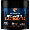 Unflavored Electrolytes – Unflavored Electrolyte Powder for Carnivore Diet, Keto & Fasting – Carnivore Electrolytes Powder with No Sugar – Flavorless Electrolytes – Fasting Salts – 60 Servings