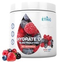 Sweat Ethic Hydrate’D Electrolytes, Electrolyte Powder with Potassium Magnesium & Vitamin C, Easy Mix Powder for Hydration & Performance Support, Natural Ingredients, Mixed Berry Flavor, 60 Servings