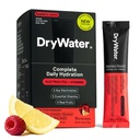 DryWater® Electrolyte + Vitamin Hydration Powder Packets, Raspberry Lemon (Stevia-Free), 1,000mg Potassium, Real Organic Fruit, NSF Certified Sport, Nothing Artificial, No Added Sugar (12 Stick Packs)