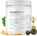 DigestSync Digestion Supplement for Gut Health - Natural Powder for fordøjelsesstøtte, Bloating Relief for kvinder & mænd, 100% Natural Green Powder - 1 Måned Supply