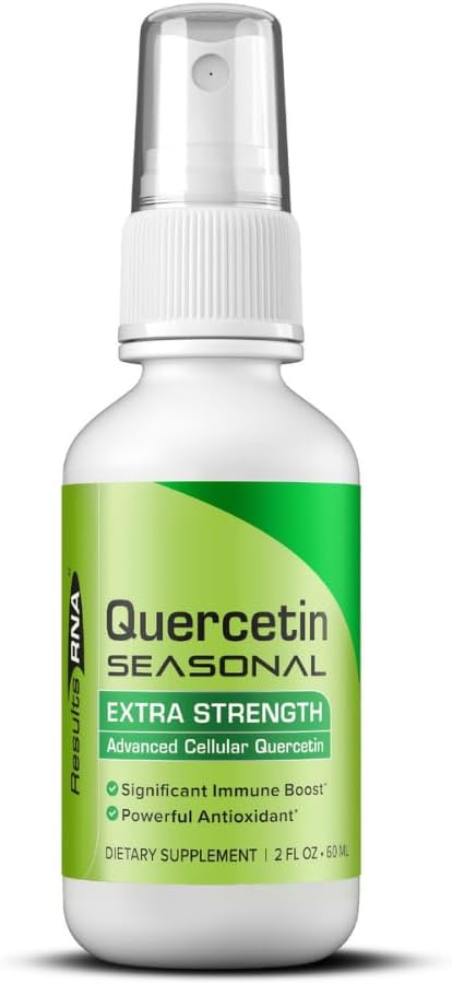 Resultater RNA - Quercetin Sæsonbestemt giver exceptionel immunforsvar og respiratorisk støtte i en lækker oral spray - Reducere oxiderende stress & nyde sæsonbetinget relief. (2 oz - 30 dag)