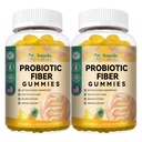 Totaria Probiotic Fiber Gummies, Pineapple Flavor, 60 Gummies per Bottle, 2 Bottles