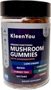 Lion 's Mane & Ashwagandha Supplement Gummies - Omfattende Mushroom Supplement til Kognitiv & Immunstøtte, Vegan Blend med Reishi, Cordyceps - Lav Carb, 60 Organic Mushroom Gummies