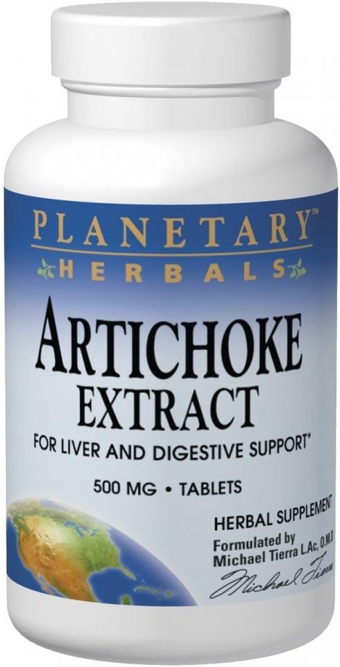 Planetariske Herbals Artichoke Extract 500mg, 120 tabletter