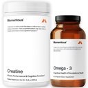 Momentous Creatin Monohydrat Powder & Omega-3 Fish Oil 1.600 mg - Daily Omega-3 Supplement for EPA & DHA - Understøtter Styrke, Lean Muscle, Recovery, & fælles sundhed - NSF Certificeret til sport