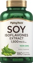 Piping Rock Soy Isoflavones against 124; 1500 mg against 124; 180 Kapsler against 124; Non- GMO, Gluten Free Extract Supplement