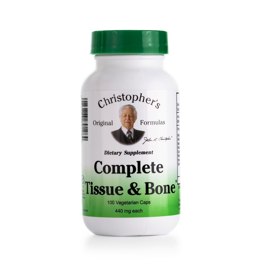 Christopher 's oprindelige formler Komplet Tissue & Bone Formel - 100 Veg Caps against 124; Herbal Support for Bones & Connective Tissue