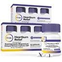 Esomeprazole Magnesium 20mg Capsules - Heartburn Medicine - 24 Hour Acid Reducer - Delayed Release Mini Capsules - Acid Reflux Medicine and Digestive Support - Six 14 Ct Bottles