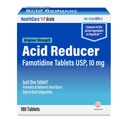 HealthCareAisle Famotidine 10 mg - 180 Tablets - Original Strength Acid Reducer - Prevents and Relieves Heartburn Due to Acid Indigestion