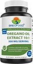 Brieofood Oregano Oil 10: 1 Extract 500 mg per servering - Indeholder naturligt octuring Carvacrol - sund immunfunktion - 180 Softgels