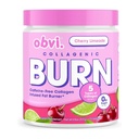 Obvi Collagenic Burn Powder Buddy 124; Collagen Peptid Blend med GBB, Ashwagandha & Green Coffee Buddy 124; øger stofskifte, energi, og wellness Buddy 124; understøtter hud, hår, negle, Joints Buddy 124; Cherry Limeade 25 Servering