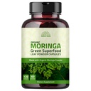 Organic Moringa Kapsler 120 Kapsler 1000mg - Metabolisme, & immunstøtte Næringsstof- Rig superfood
