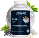 Melatonin Natural Sleep Aid, Theanin, 5-HTP, GABA, Mucuuna pruriens, Phellodendron og Magnesium til Sleep & Stress Support, 90 Kapsler 45 dages forsyning - 7 i 1 Sleep Aid