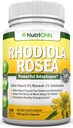 Rhodiola Rosea - 500mg - 180 Vegankapsler - 3% Rosavin 1% Salidroside Extract - Non-GMO - med sort peber til forbedret absorption - 6 måneders forsyning - Supplement for Energy & Stamina