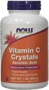 Nu fødevarer C-vitamin krystaller, 1 lbs