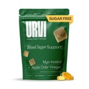 URVI® Blood Sugar Support Gummies – 300mg Apple Cider Vinegar ACV, 150mg Myo Inositol, Chromium & Zinc – for Metabolism & Energy – Keto, Sugar-Free – Apple Cinnamon Flavor – 60 Gummies