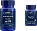 Life Extension MacuGuard Eye Health Supplement med Saffron & Taurine Heart Health Kapsler Bundle