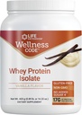 Life Extension Wellness Code ® Whey Protein Isolate (Vanilla), Protein og brandet- Chain Aminosyrer til muskelvækst og immunforsvar, ingen sukker tilsat, Gluten Free, Non- GMO, 403 Bedste (20 Servere)
