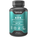 Naturalis Vegan Vitamin ADK with 50mg Tocotrienol and CoQ-10 | Nano-Emulsified in EVOO for Better Absoprtion | Non-GMO, Soy Free and Vegan Society Certified | 60 Veggie Softgels (Carrageenan Free)