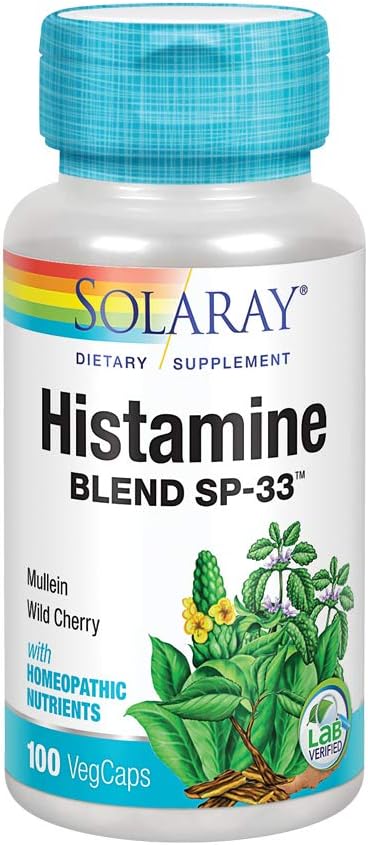SOLARAY Histamin Blend SP- 33; Herbal Blend w / Cell Salt Nutrients for Sund Histamin Response Support