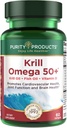 Renhed Produkter Krill Omega 50 (Krill + Fish Oil Blend 1000mg + Astaxanthin 500mcg + Phospholipider 200mg + D-vitamin 500 IE) - 60 Mini Softgels