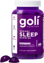 Goli Dreamy Sleep Gummy - 60 Count - Melatonin, Vitamin D, Magnesium, and Lemon Balm Extract - Gelatin-Free, Gluten-Free, Vegan & Non-GMO